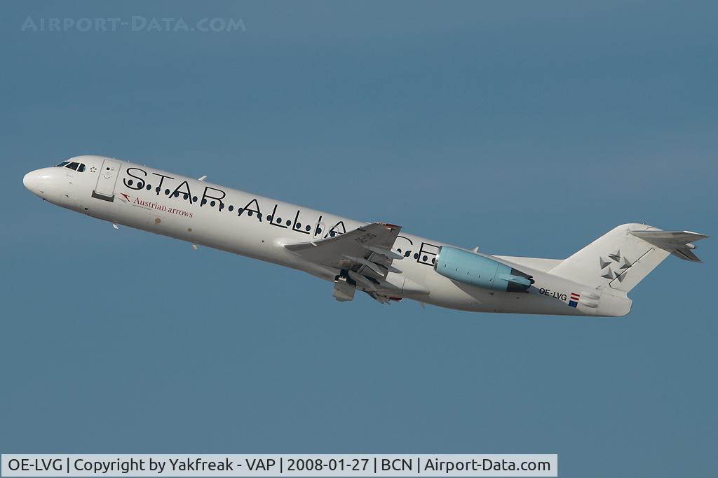 OE-LVG, 1994 Fokker 100 (F-28-0100) C/N 11520, Austrian Fokker 100