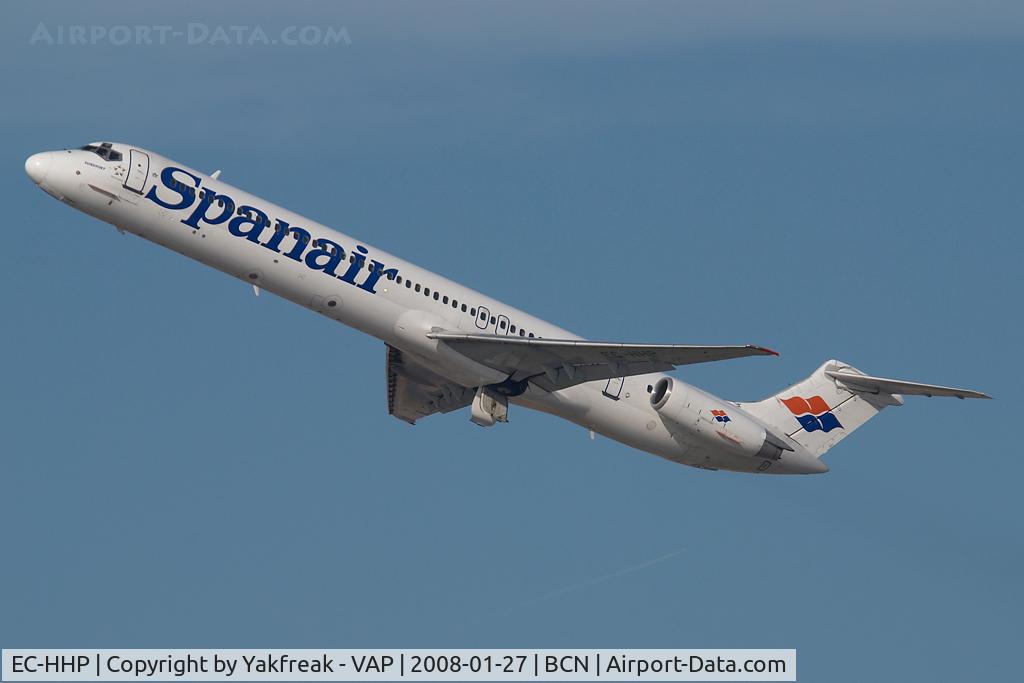 EC-HHP, 1987 McDonnell Douglas MD-82 (DC-9-82) C/N 49501, Spanair MD80