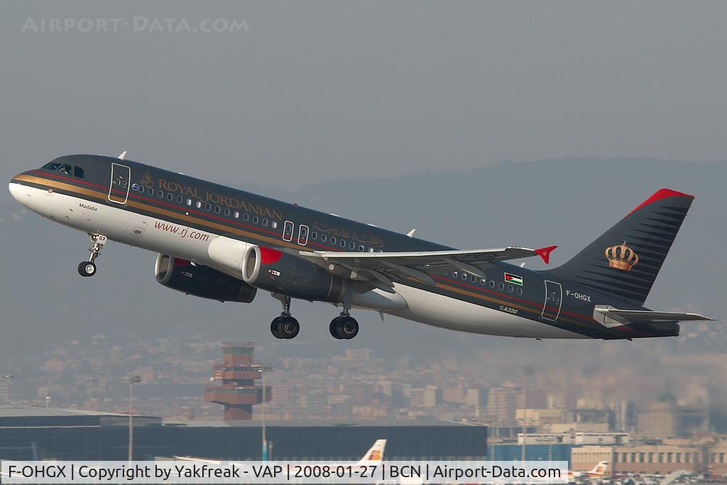 F-OHGX, 2006 Airbus A320-232 C/N 2953, Royal Jordanian Airbus 320