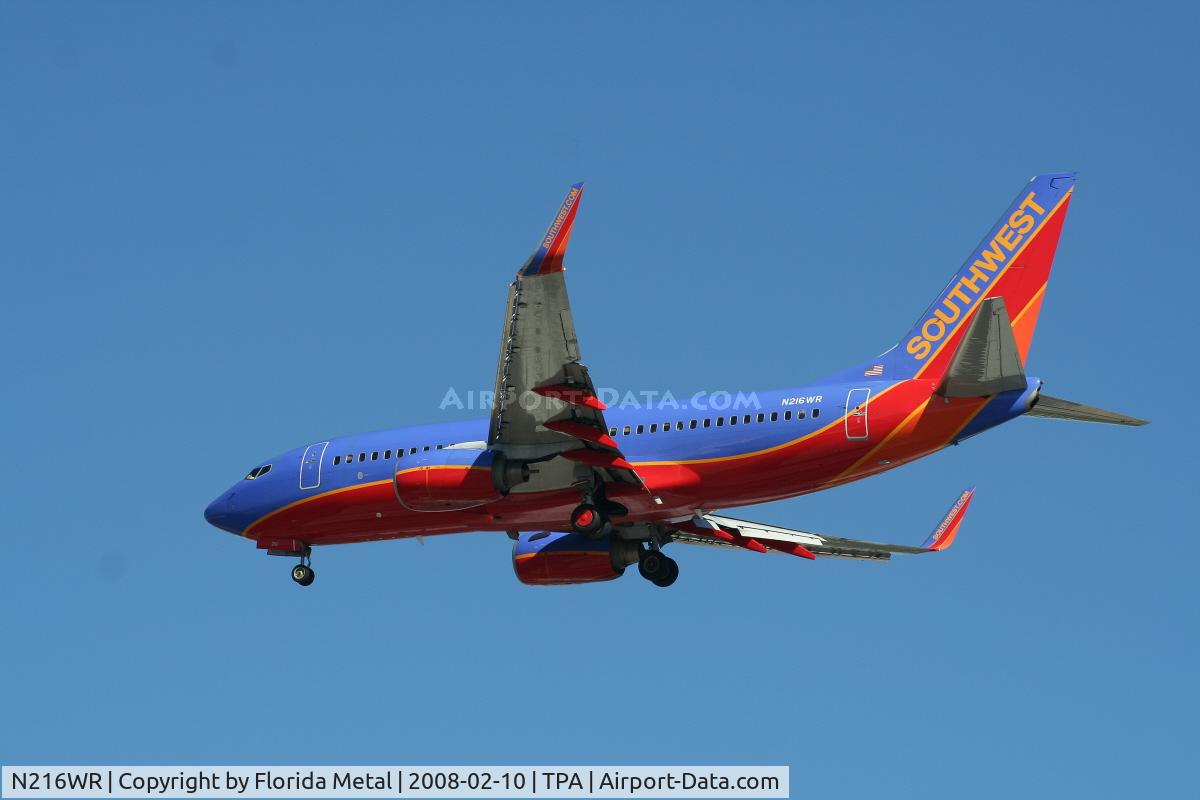 N216WR, 2005 Boeing 737-7H4 C/N 32488, Southwest