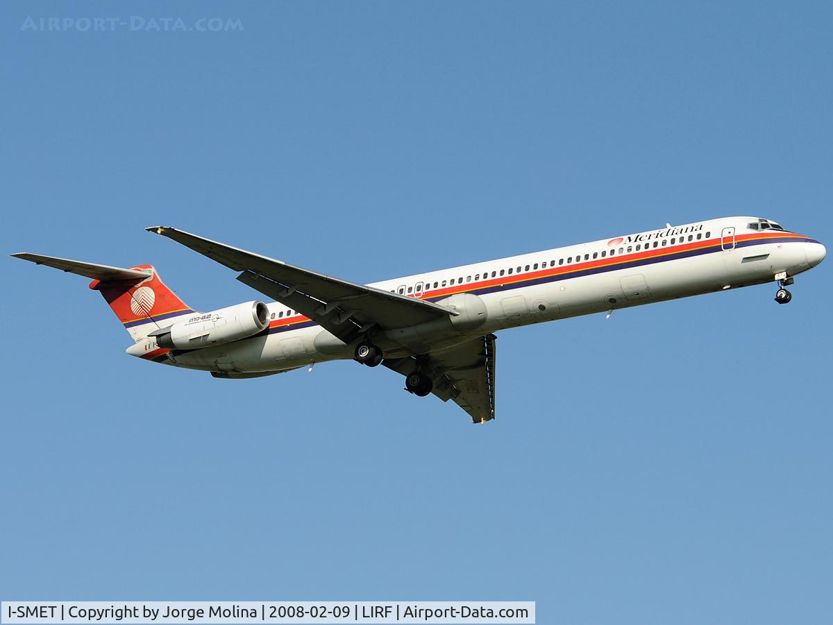 I-SMET, 1987 McDonnell Douglas MD-82 (DC-9-82) C/N 49531, CLear to land RWY 16L.