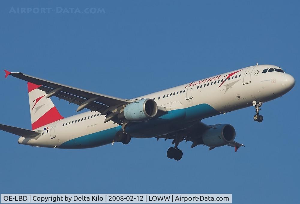 OE-LBD, 1998 Airbus A321-211 C/N 920, AUSTRIAN A321