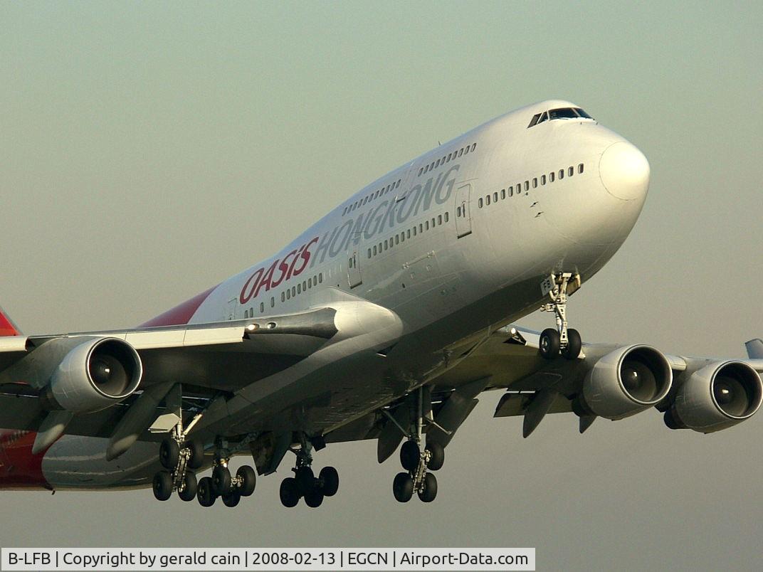 B-LFB, 1989 Boeing 747-412 C/N 24065, depart dsa