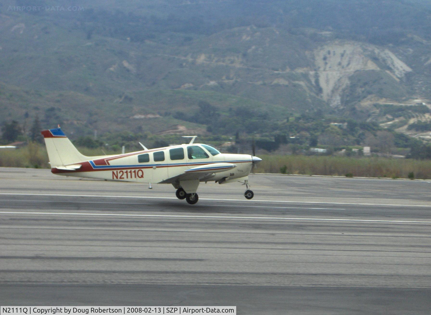 N2111Q, 1969 Beech 36 Bonanza C/N E-135, 1969 Beech 36 BONANZA, Continental IO-550 300 Hp upgrade, takeoff Rwy 22, ceiling 900' broken