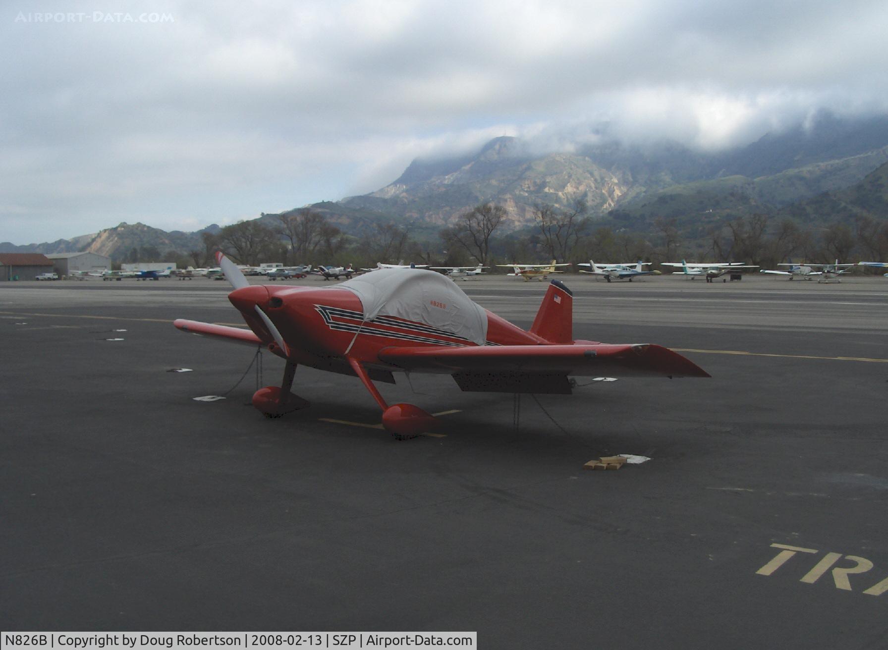 N826B, 1995 Vans RV-6 C/N 22290, 1995 Newhall VAN's RV-6, Lycoming O-320 150 Hp