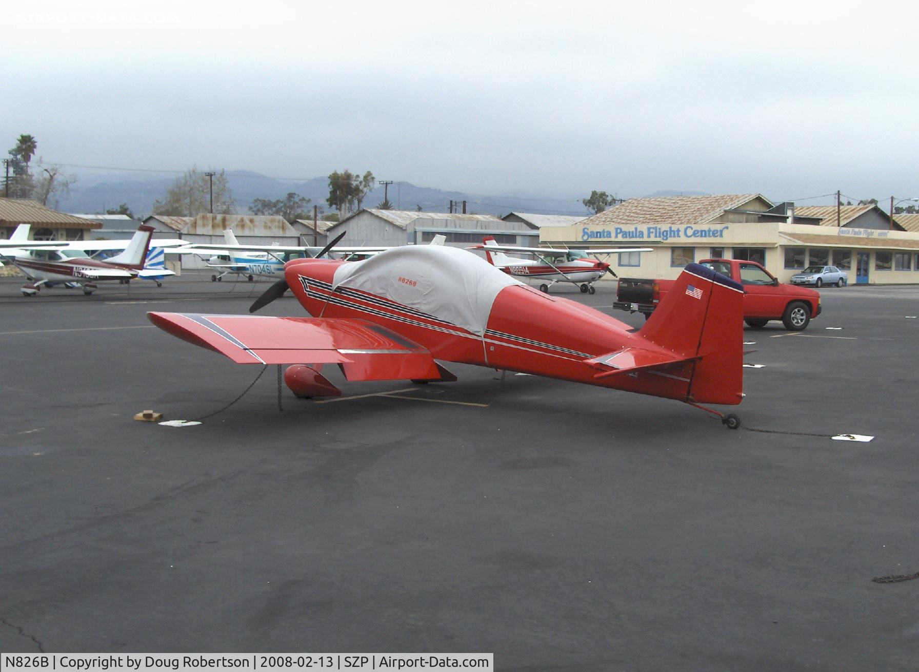 N826B, 1995 Vans RV-6 C/N 22290, 1995 Newhall VAN's RV-6, Lycoming O-320 150 Hp