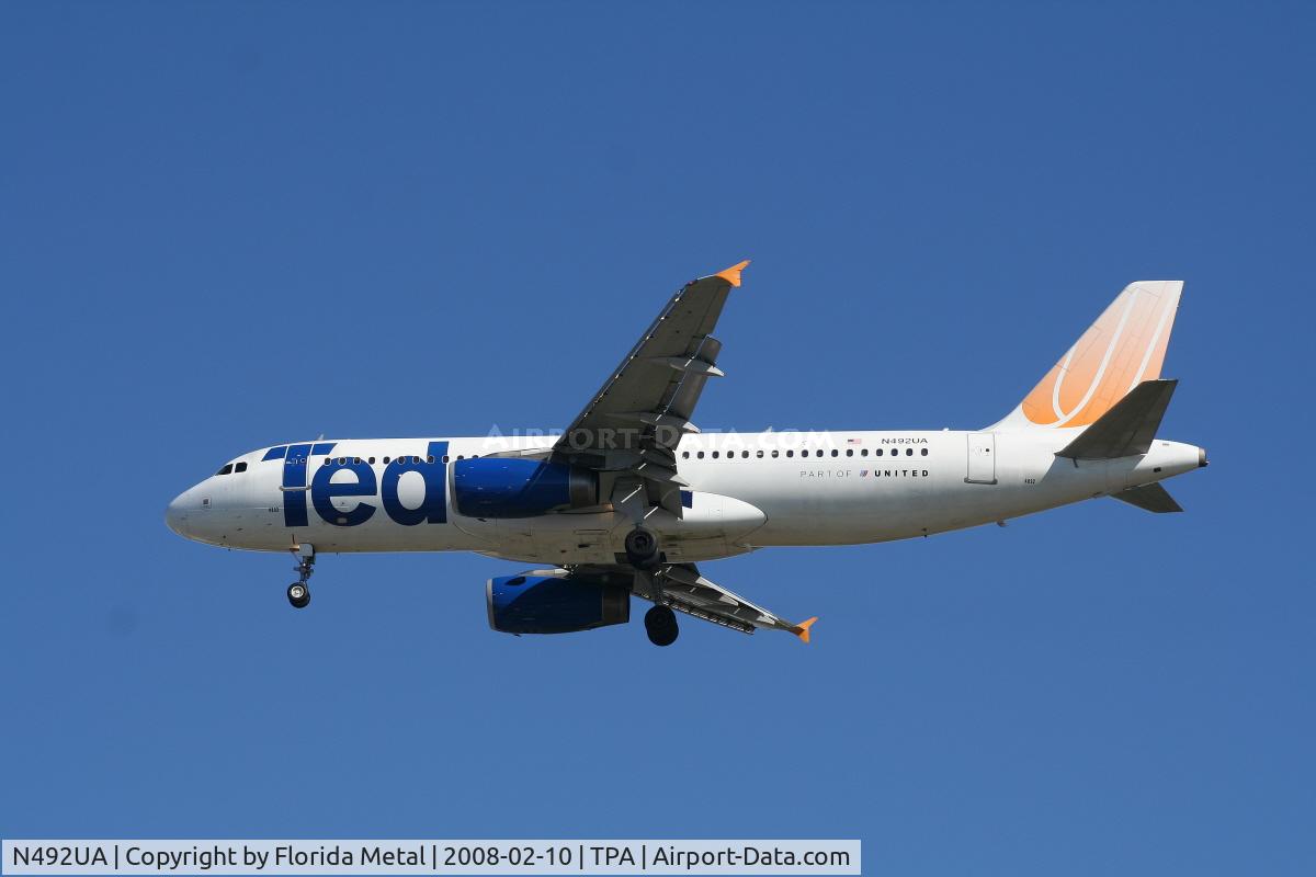 N492UA, 2002 Airbus A320-232 C/N 1755, Ted