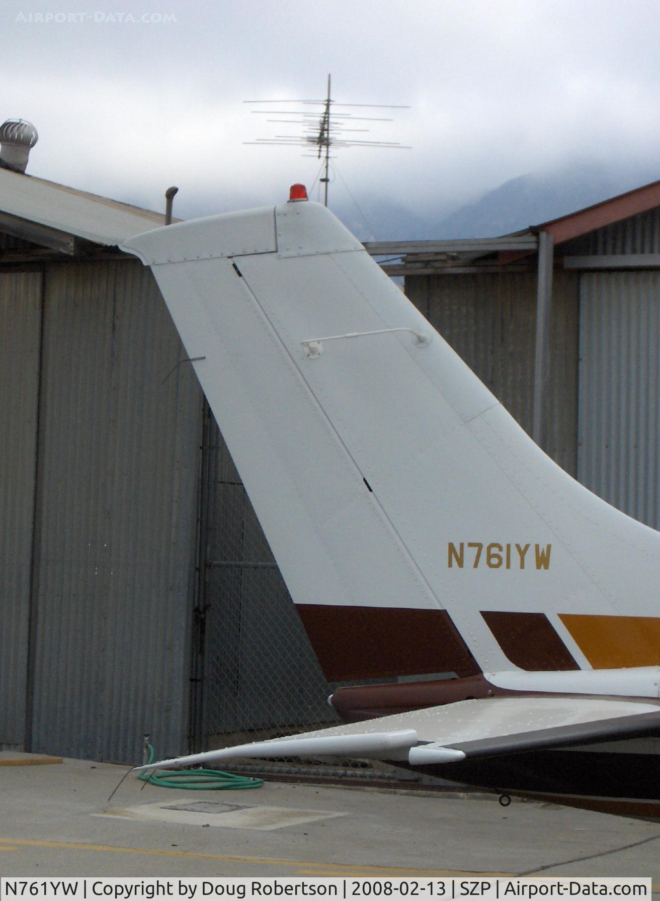 N761YW, 1978 Cessna T210M Turbo Centurion C/N 21062634, 1978 Cessna T210M TURBO CENTURION, Continental TSIO-520-R 310 Hp, tail