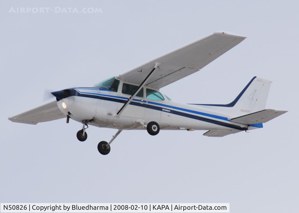 N50826, 1980 Cessna 172P C/N 17274222, Approach to 17L.