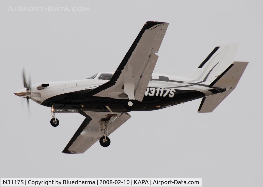 N3117S, 2005 Piper PA-46-500TP Malibu C/N 4697230, Approach to 17L.