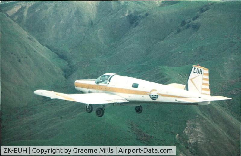 ZK-EUH, NZ Aerospace FU24-954 C/N 286, At Gisborne with Vaughan Wilson 1985