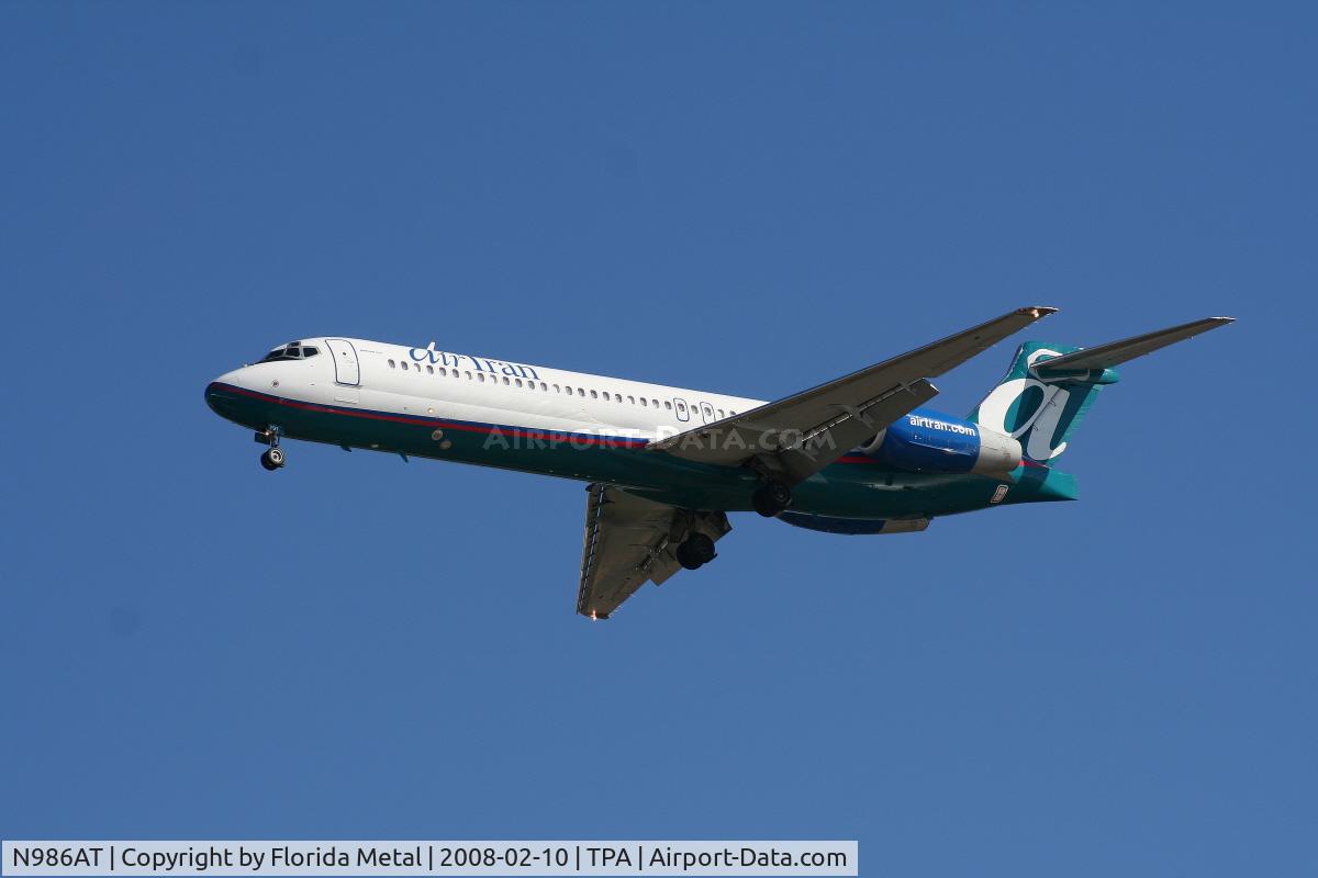N986AT, 2001 Boeing 717-200 C/N 55089, Air Tran