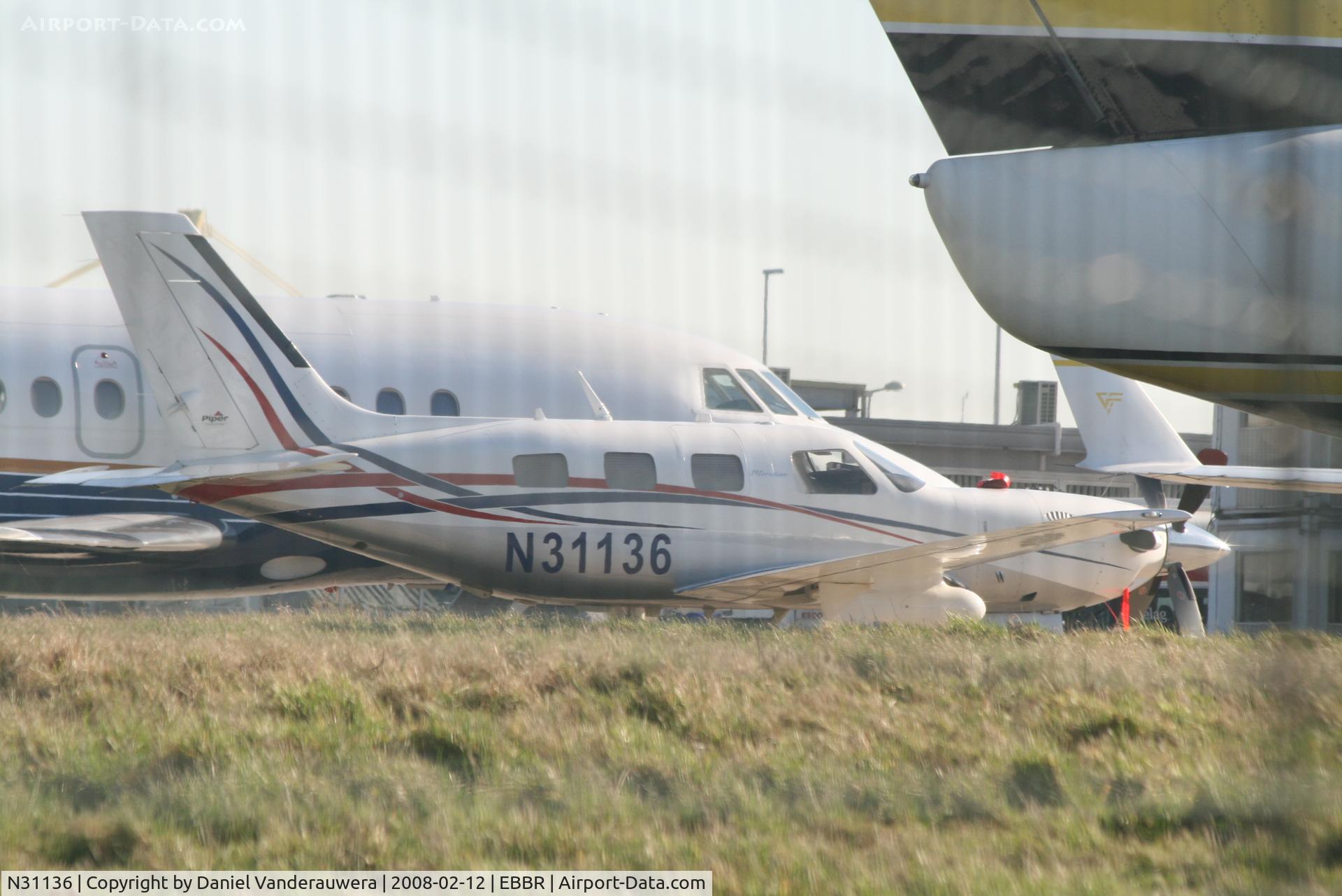 N31136, 2007 Piper PA-46-500TP Malibu Meridian C/N 4697309, parked on General Aviation apron