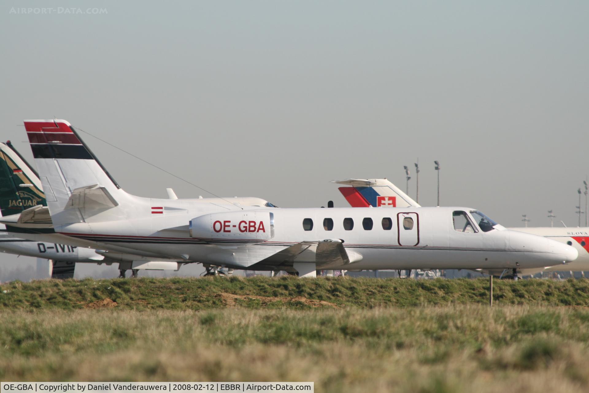 OE-GBA, 1979 Cessna 550 Citation II C/N 550-0085, parked on General Aviation apron