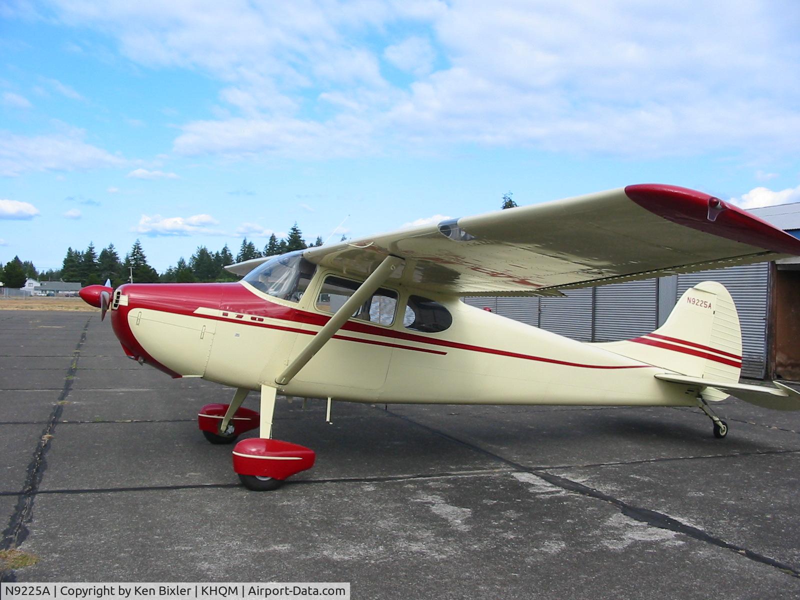 N9225A, 1949 Cessna 170A C/N 18986, Taken in Hoquiam WA