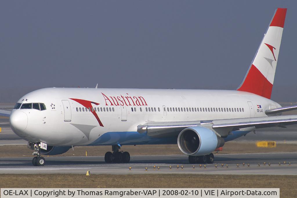 OE-LAX, 1992 Boeing 767-3Z9/ER C/N 27095, Austrian Airlines Boeing 767-300