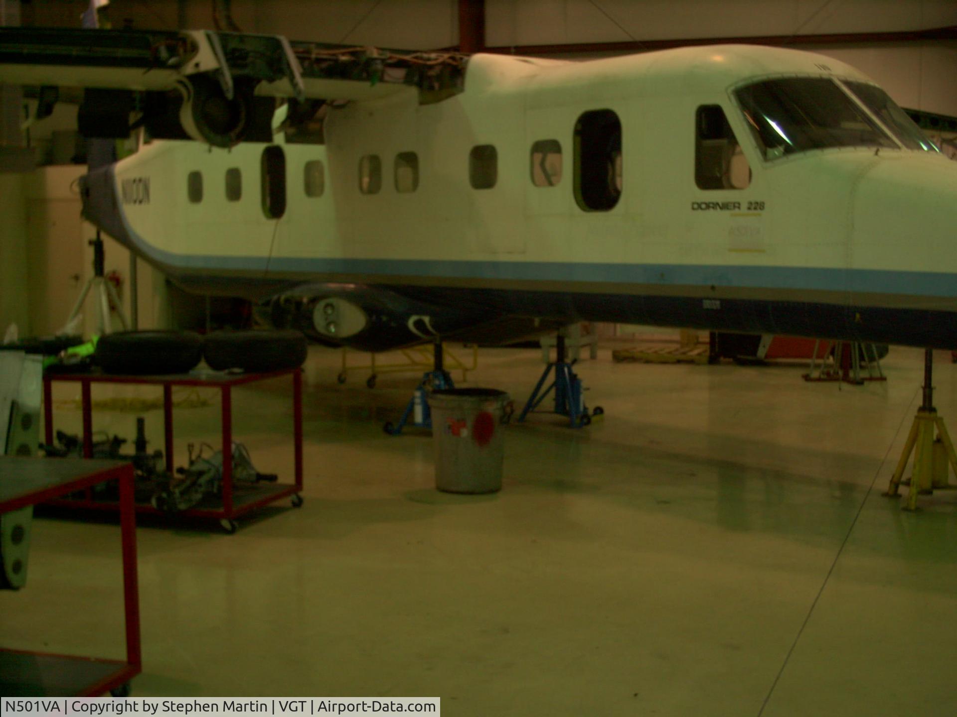 N501VA, Dornier 228-202 C/N 8110, In Refurb at North Las Vegas. Was N110DN