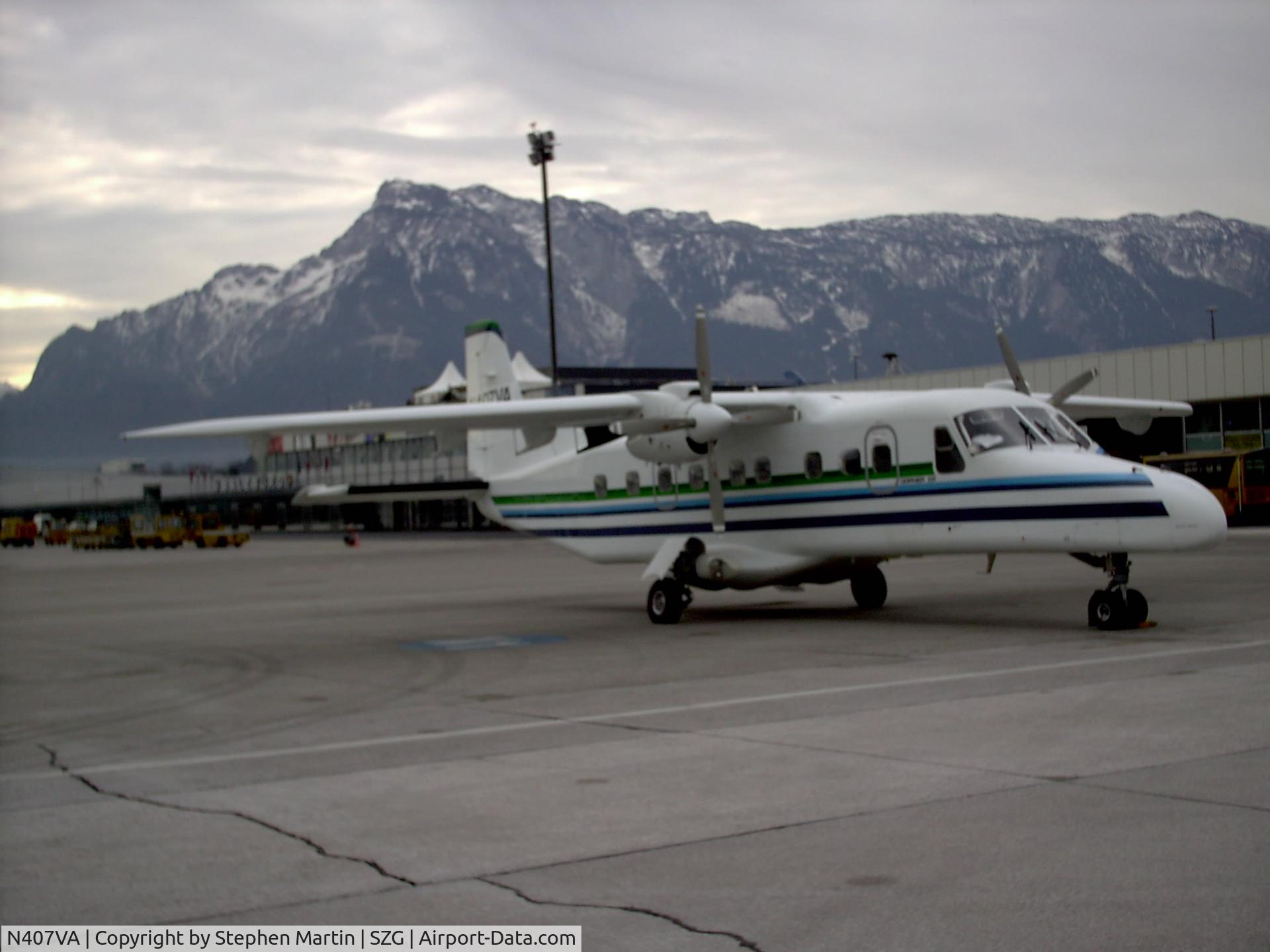 N407VA, 1985 Dornier 228-201 C/N 8044, 2003 On Ground at Salzburg, Austria ferrying to VGT