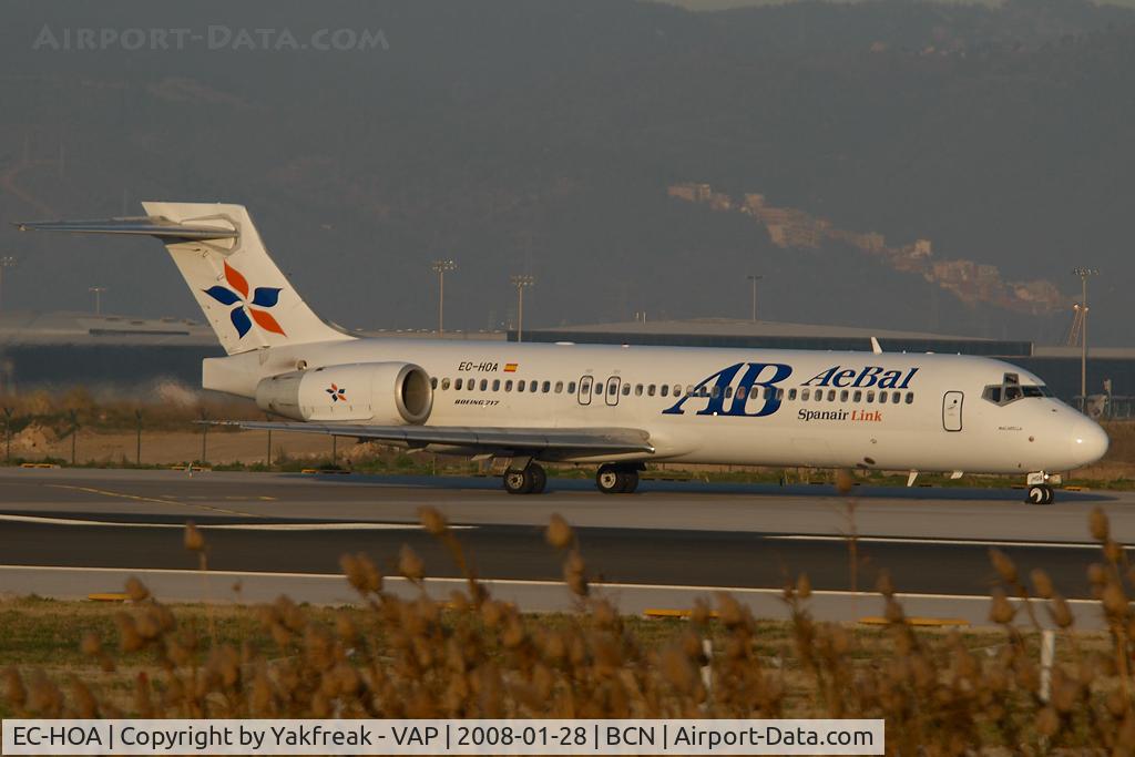 EC-HOA, 2000 Boeing 717-2CM C/N 55061, Spanair Boeing 717