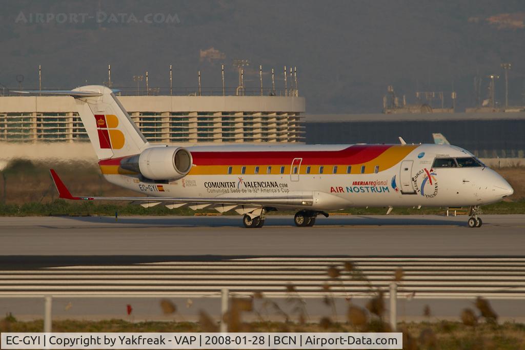 EC-GYI, 1998 Canadair CRJ-200ER (CL-600-2B19) C/N 7249, Air Nostrum Regionaljet