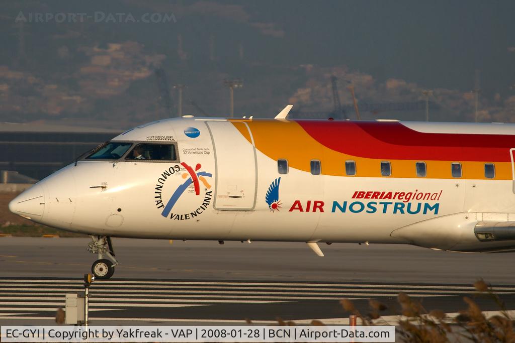 EC-GYI, 1998 Canadair CRJ-200ER (CL-600-2B19) C/N 7249, Air Nostrum Regionaljet
