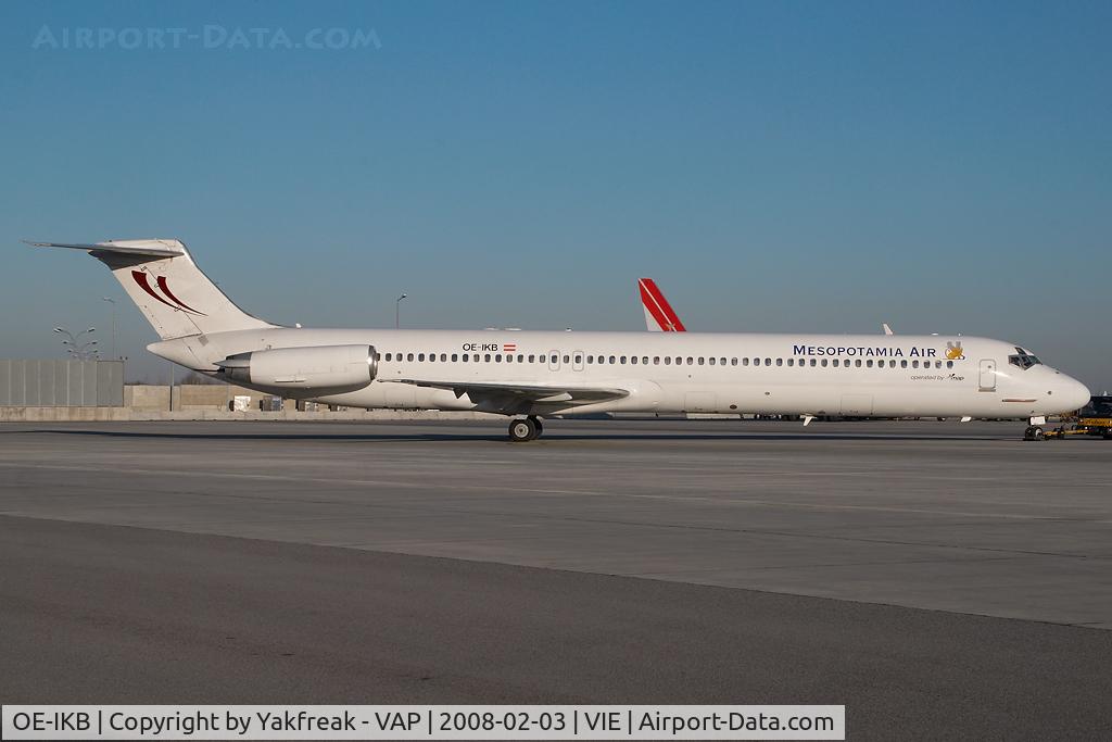OE-IKB, 1986 McDonnell Douglas MD-83 (DC-9-83) C/N 49448, Mesopotamia Air MD80