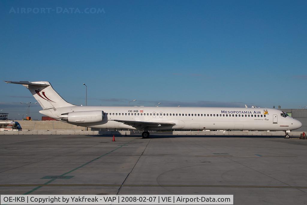 OE-IKB, 1986 McDonnell Douglas MD-83 (DC-9-83) C/N 49448, Mesopotamia Air MD80