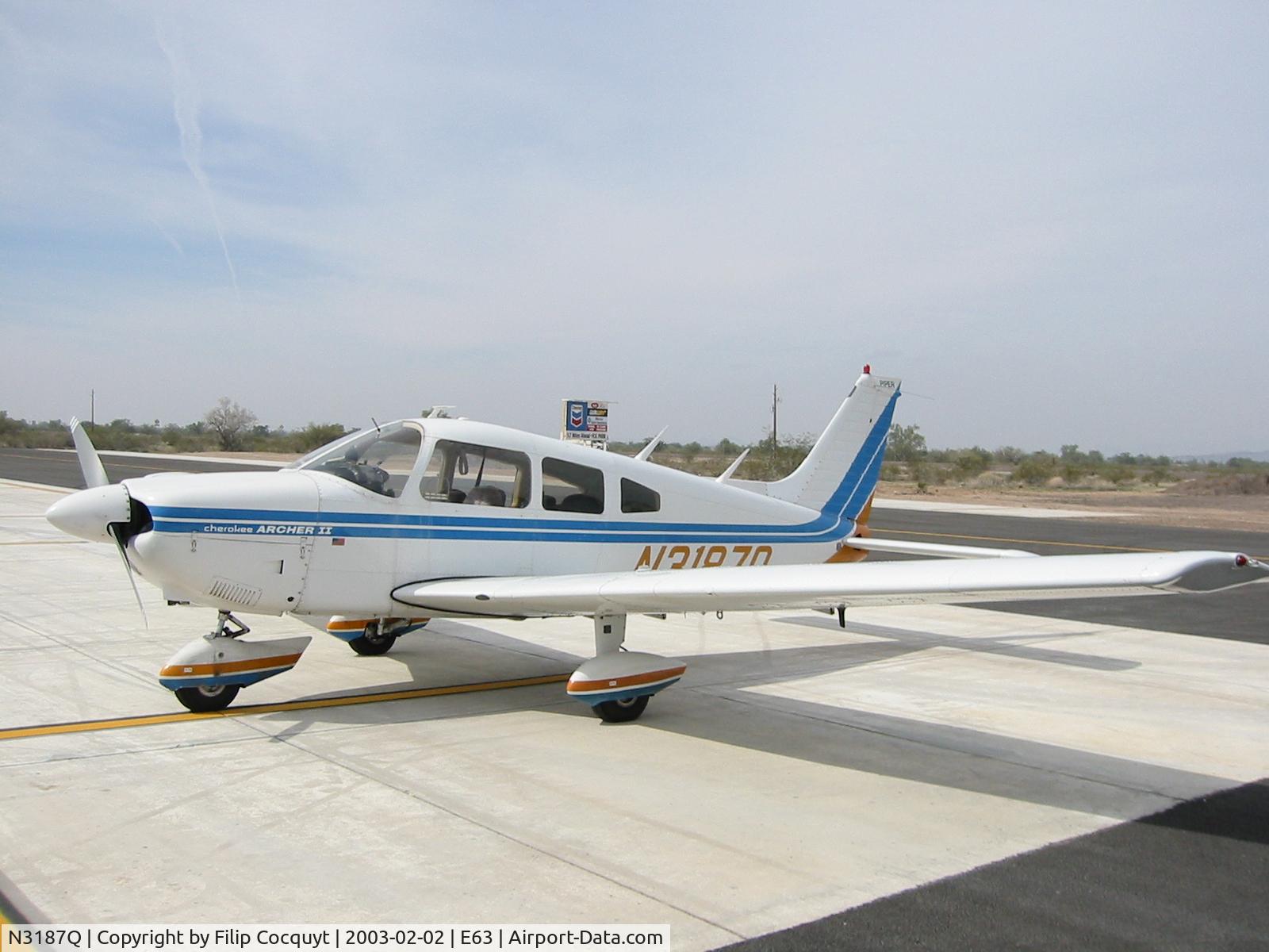 N3187Q, 1977 Piper PA-28-181 C/N 28-7790441, N3187Q at Gila Bend