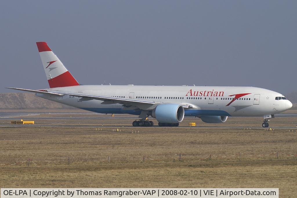 OE-LPA, 1997 Boeing 777-2Z9/ER C/N 28698, Austrian Airlines Boeing 777-200