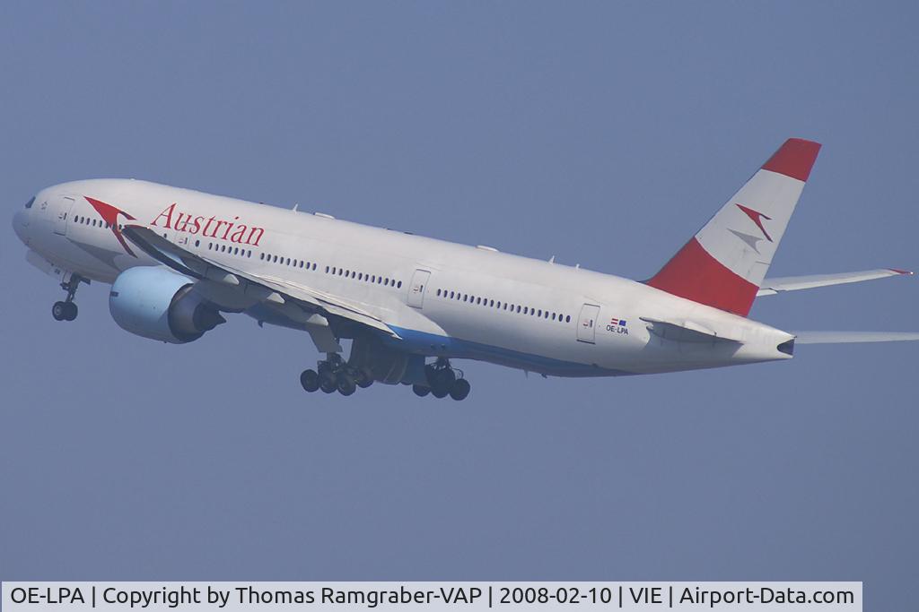 OE-LPA, 1997 Boeing 777-2Z9/ER C/N 28698, Austrian Airlines Beoing 777-200