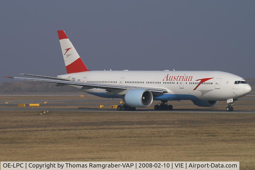 OE-LPC, 2002 Boeing 777-2Z9/ER C/N 29313, Austrian Airlines Boeing 777-200