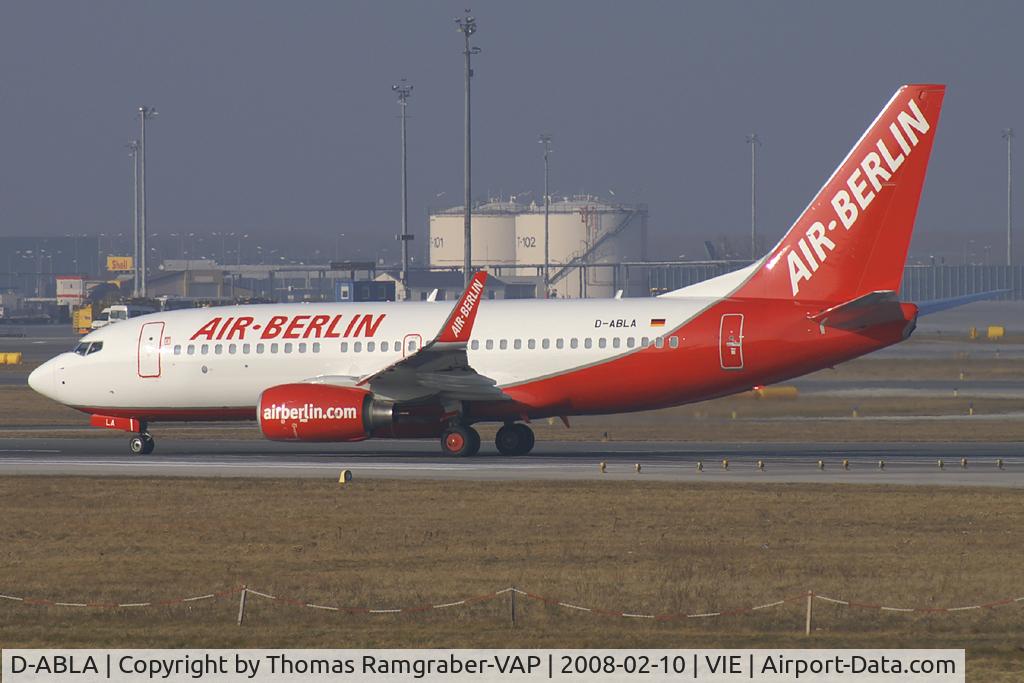 D-ABLA, 2007 Boeing 737-76J C/N 36114, Air Berlin Boeing 737-700