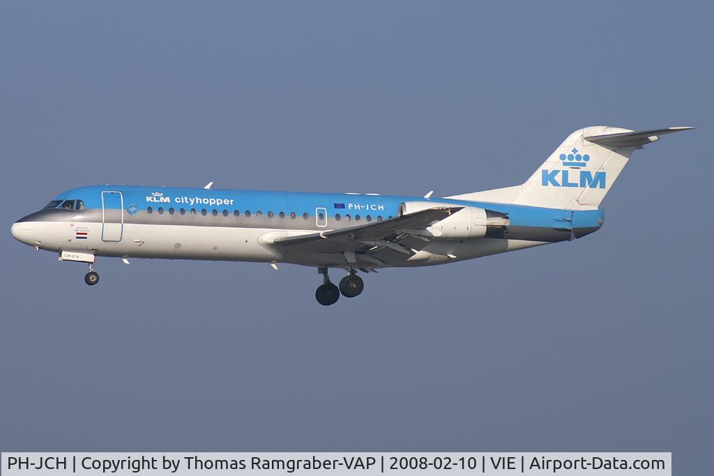 PH-JCH, 1994 Fokker 70 (F-28-0070) C/N 11528, KLM - Royal Dutch Airlines Fokker 70