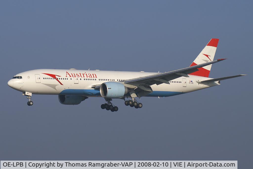 OE-LPB, 1998 Boeing 777-2Z9/ER C/N 28699, Austrian Airlines Boeing 777-200