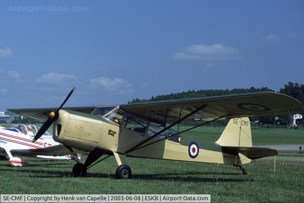 SE-CMF, 1946 Taylorcraft J Auster 5D C/N 4232, Auster at Barkarby airfield, Stockholm, Sweden