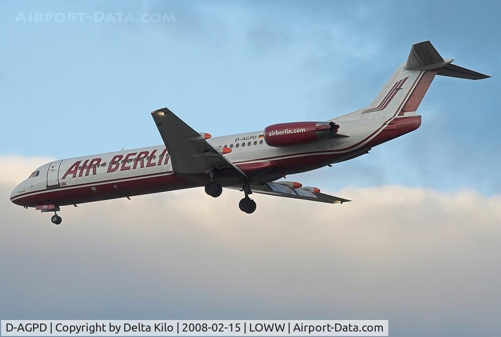 D-AGPD, 1989 Fokker 100 (F-28-0100) C/N 11281, AIR BERLIN  Fokker 28  0100