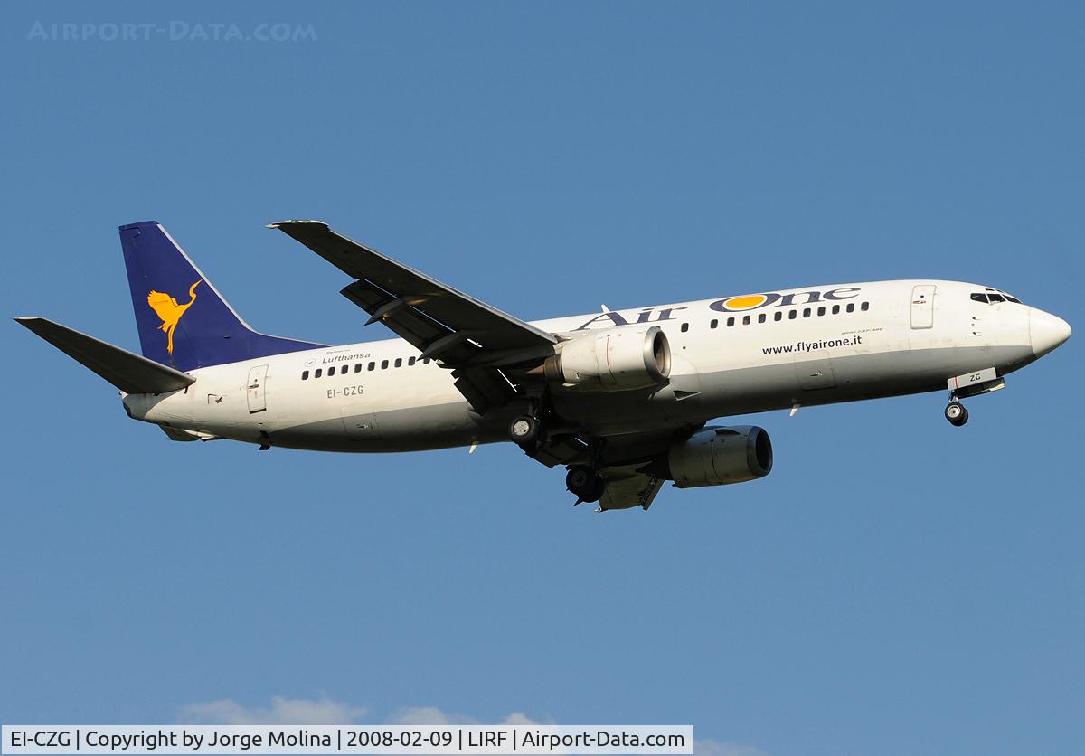 EI-CZG, 1993 Boeing 737-4Q8 C/N 25740, CLear to land RWY 16L.