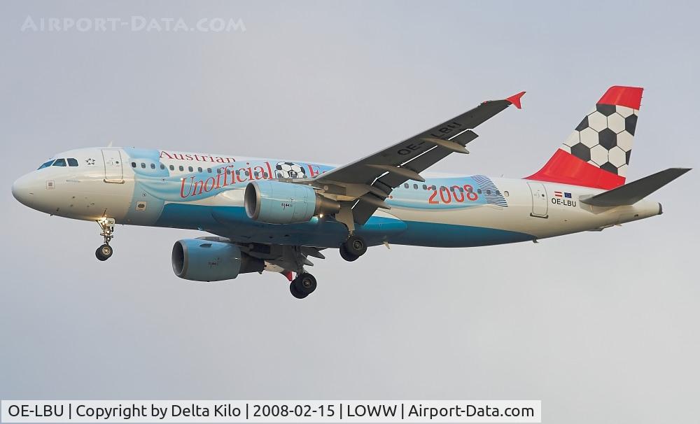 OE-LBU, 2001 Airbus A320-214 C/N 1478, Austrian A320