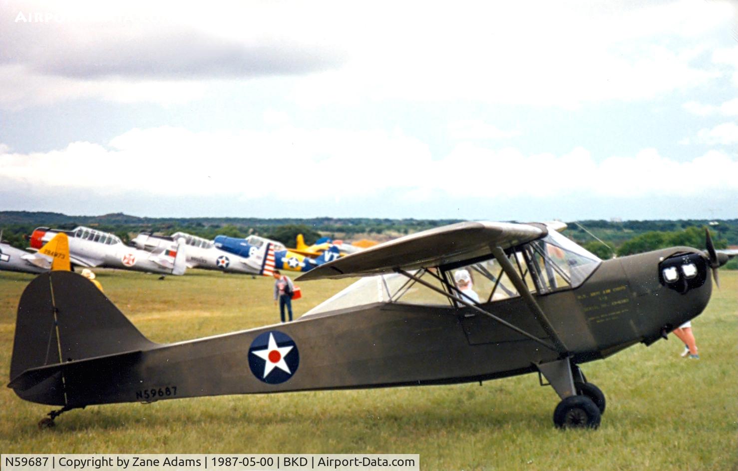 N59687, Taylorcraft DF-65 C/N 6183, At the Worlds Greatest Warbird Airshow ...EVER!