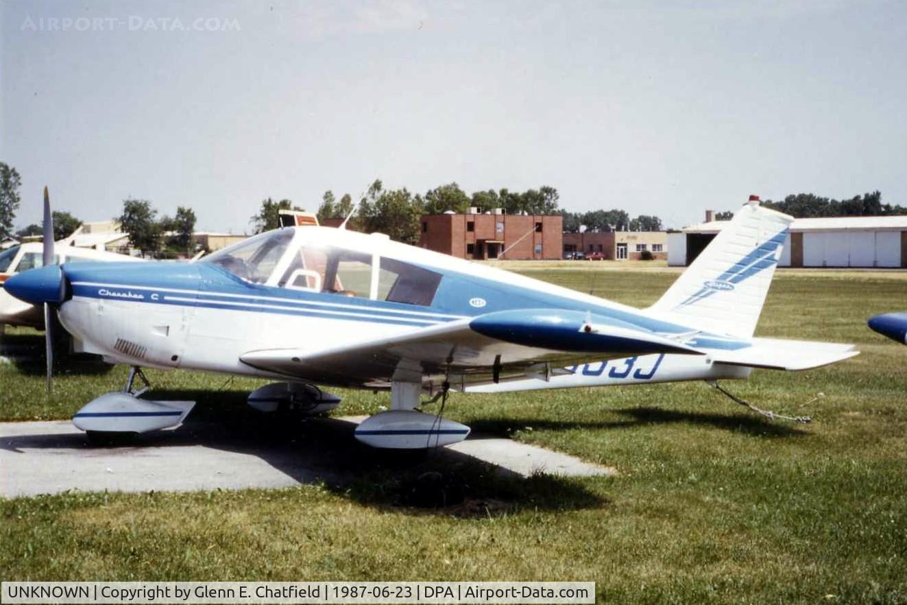 UNKNOWN, , Photo taken for aircraft recognition training.  Piper Cherokee C based at the north ramp.