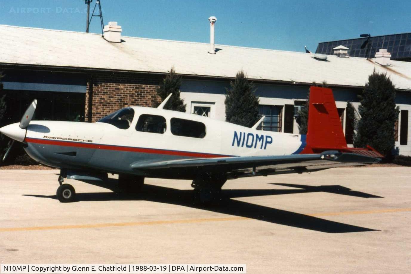 N10MP, Mooney M20L PFM C/N 26-0002, Photo taken for aircraft recognition training.  Porsche-powered Mooney passing through.