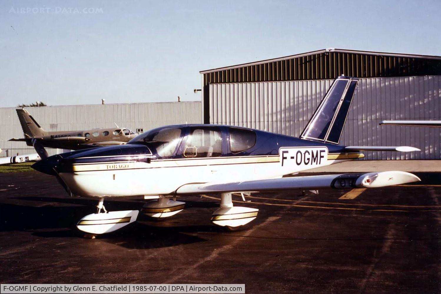 F-OGMF, Socata TB-10 Tobago C/N 480, Photo taken for aircraft recognition training.  Tobago at JA Air Center.