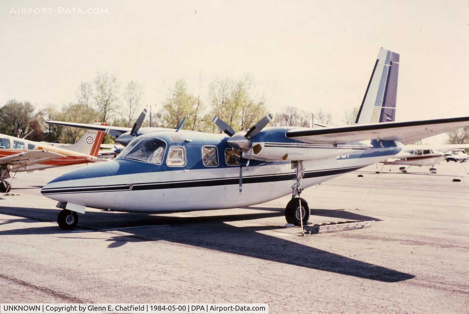 UNKNOWN, , Photo taken for aircraft recognition training.  Shrike Commander 500