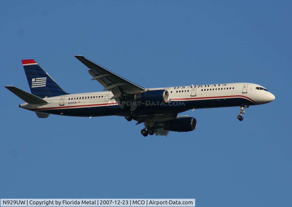 N929UW, 1993 Boeing 757-2B7 C/N 27144, US Airways