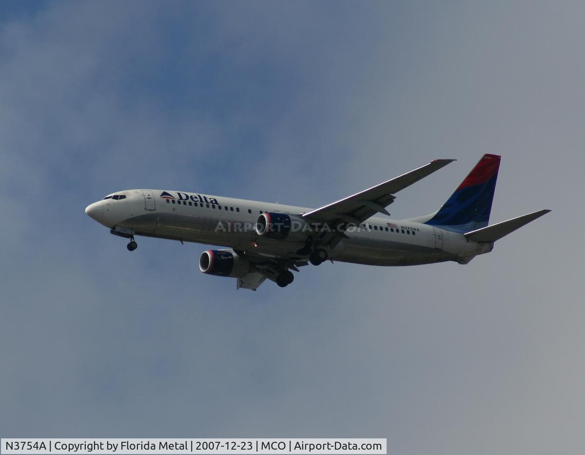 N3754A, 2001 Boeing 737-832 C/N 29626, Delta