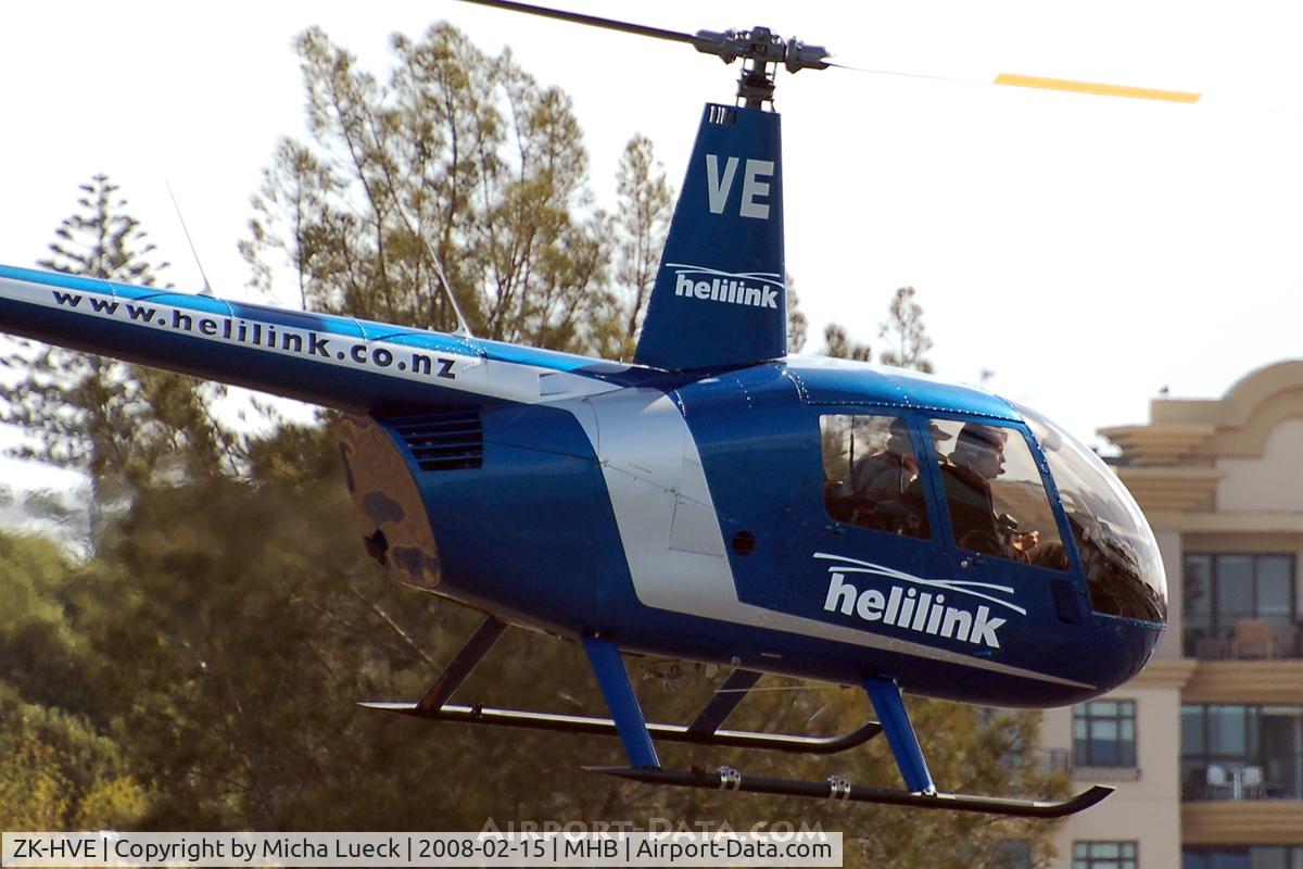 ZK-HVE, Robinson R44 C/N 0066, At Mechanics Bay Heliport