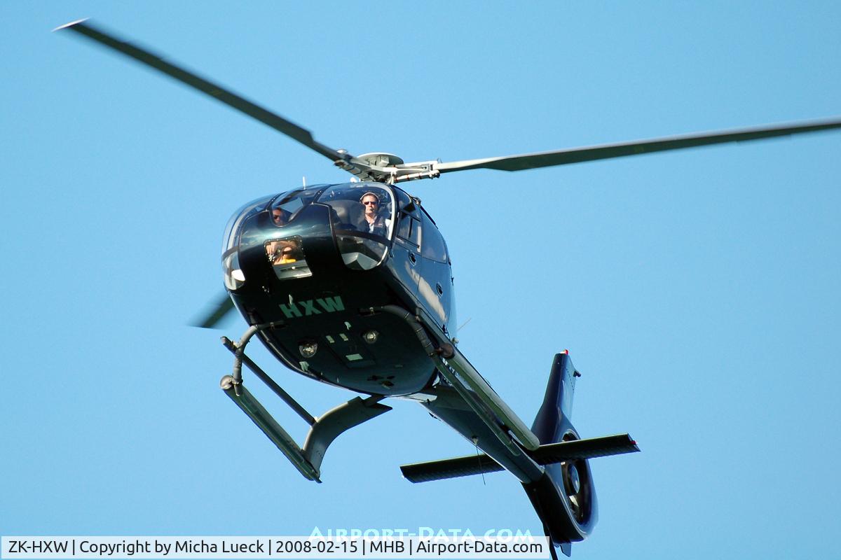 ZK-HXW, Eurocopter EC-130B-4 (AS-350B-4) C/N 3627, At Mechanics Bay Heliport