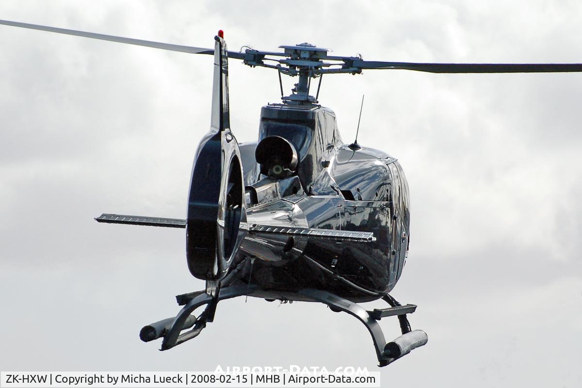 ZK-HXW, Eurocopter EC-130B-4 (AS-350B-4) C/N 3627, At Mechanics Bay Heliport