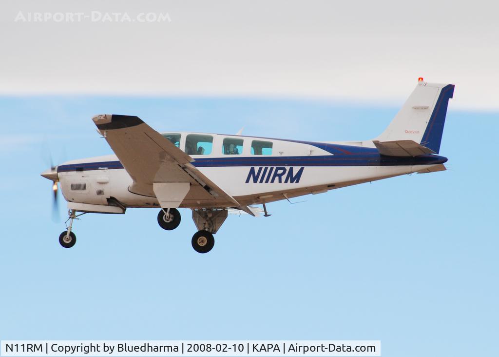N11RM, 1993 Beech B36TC Bonanza C/N EA-553, Approach to 17L.