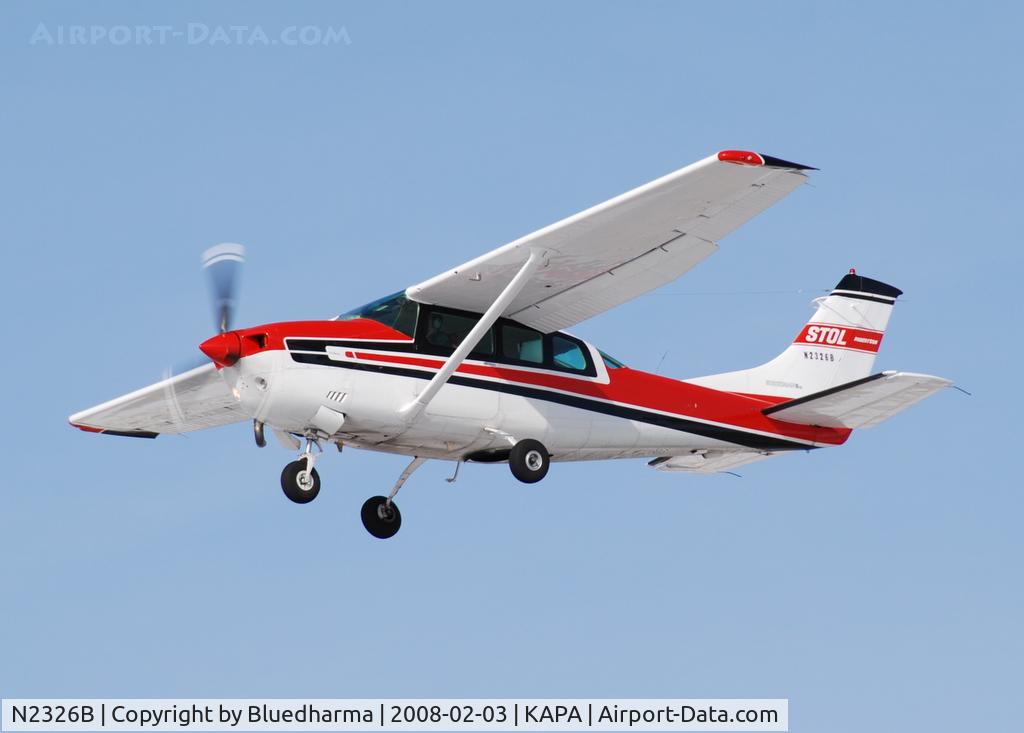 N2326B, 1978 Cessna TU206G Turbo Stationair C/N U20604470, Approach to 17L.
